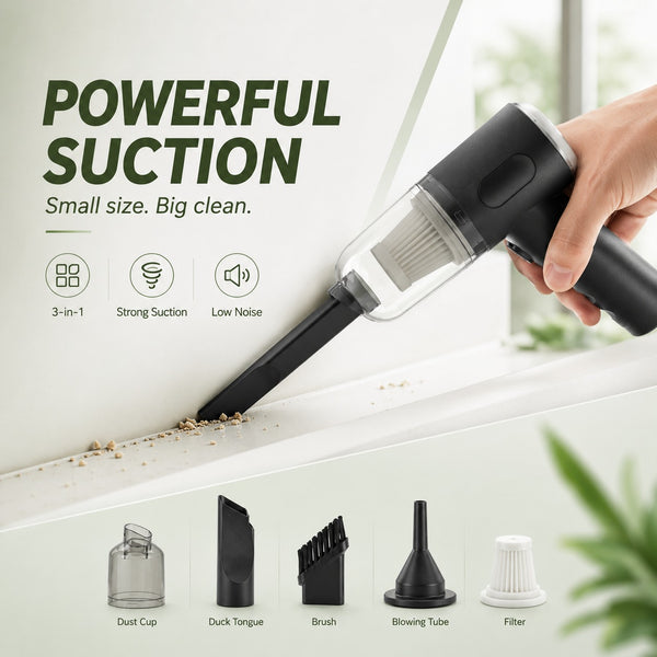 Rechargeable Multi-functional Vacuum Cleaner & Air Blower